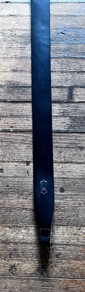 Levy's MB12-BLK Black Leather 2" Banjo Strap