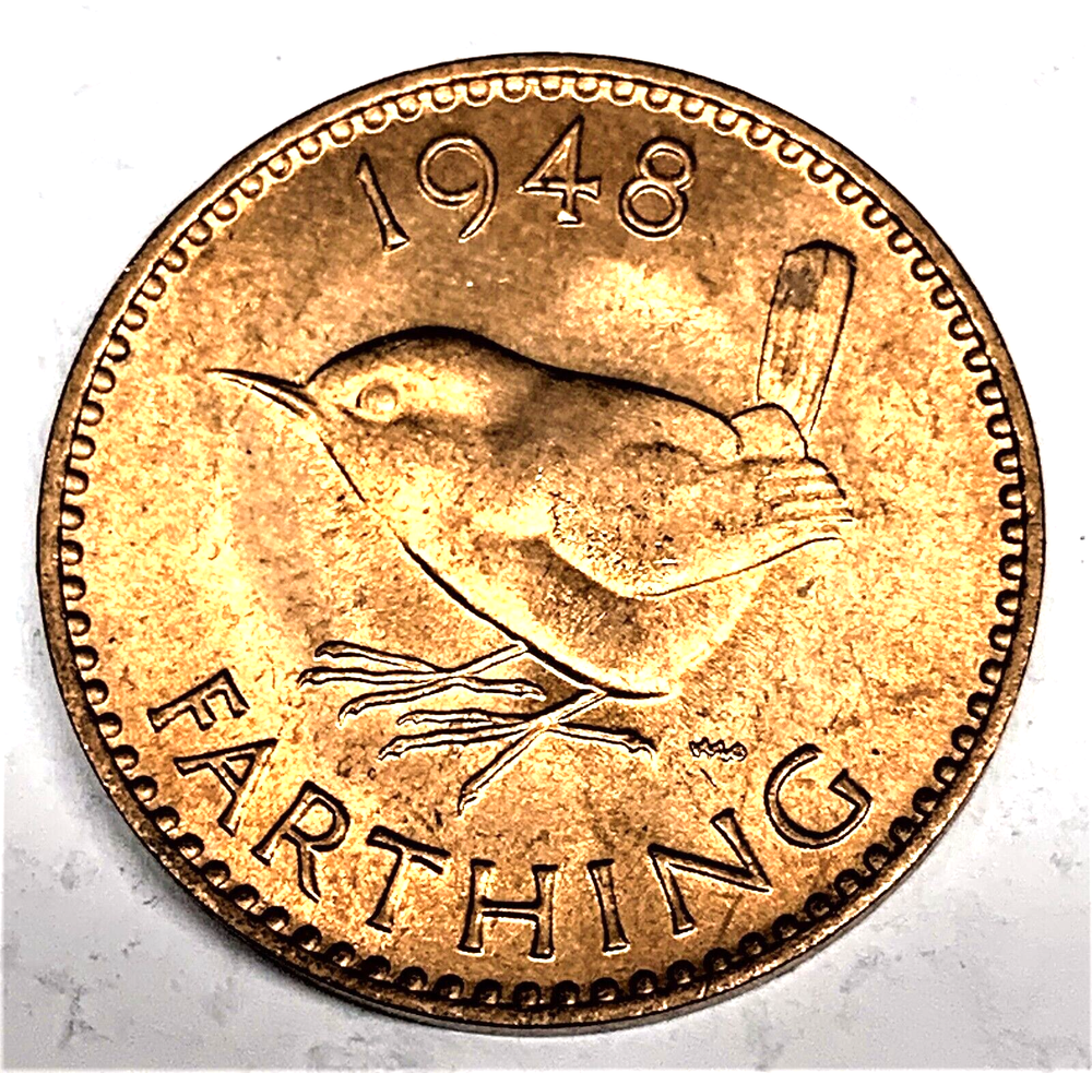 # C6262 GREAT BRITAIN COIN, FARTHING 1948 Unc.