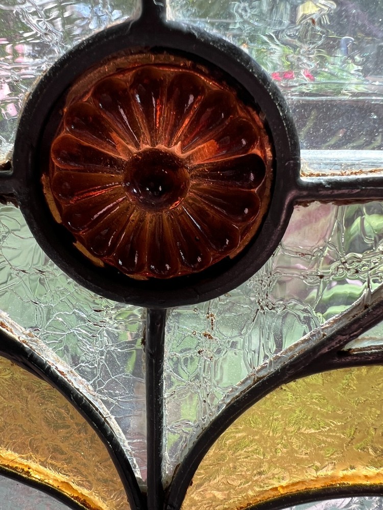 Nice antique American stained glass window