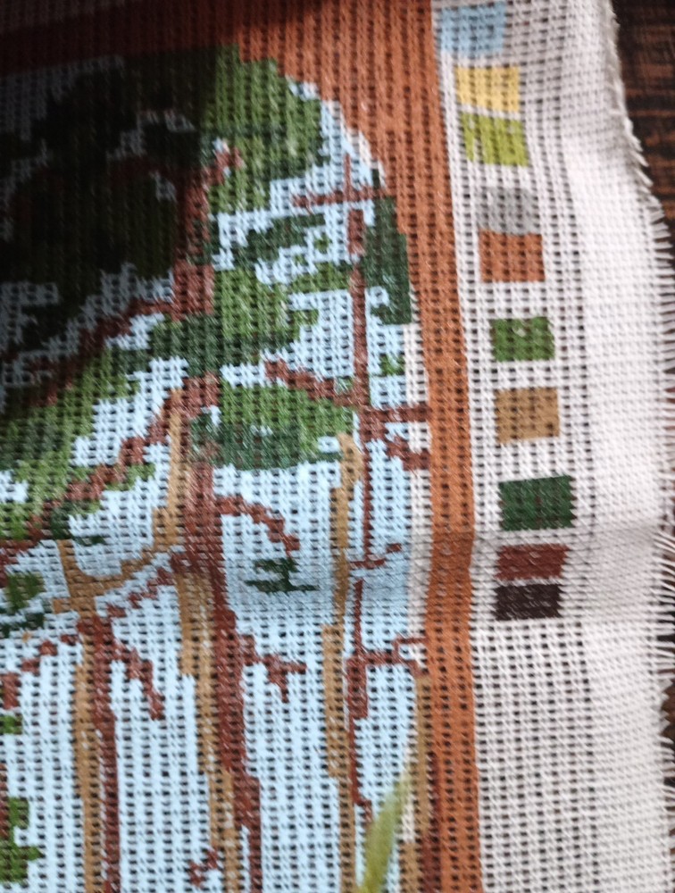Denmark Ooe Needlework Canvas Deer Kit Wool Started