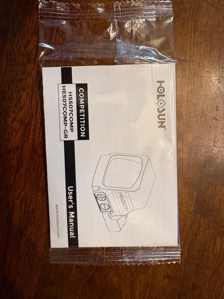 Holosun HS507COMP OEM Instruction User Manual