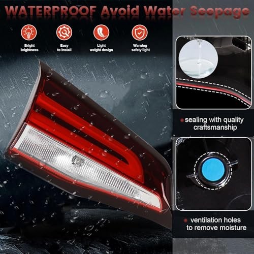 LED Tail lights Assembly Right Compatible with 2022 2023 2024 LED Right Inner