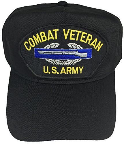 COMBAT VETERAN US ARMY W/ COMBAT INFANTRY BADGE CIB HAT CAP