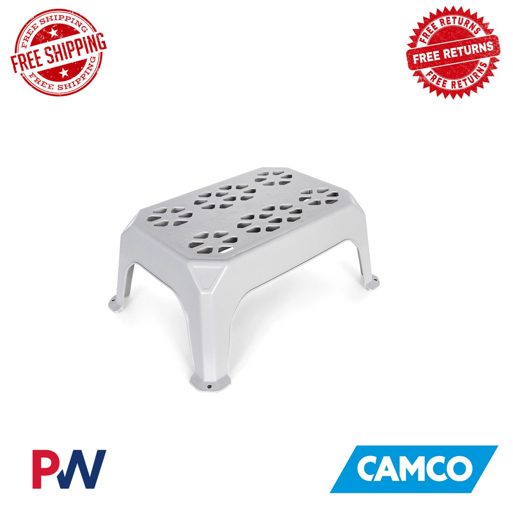 Camco Step Stool Plastic Large Gray 43470