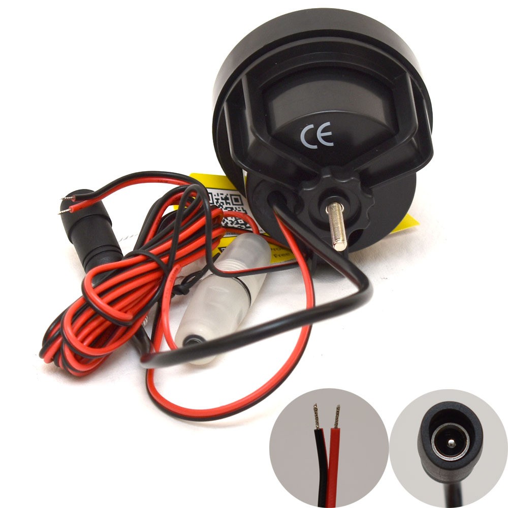 Hawkeye Boat Depth Sounder Display Gauge DT2B | 2 Inch Black