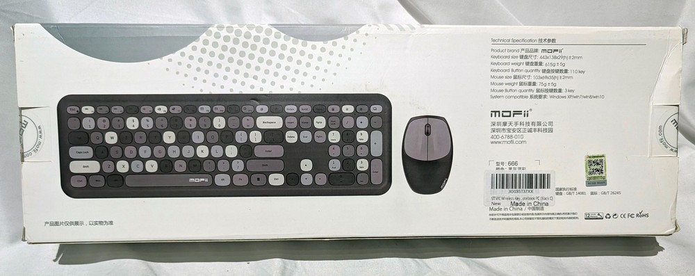 MOFii 666 Wireless Keyboard & Mouse Combo Set - NEW