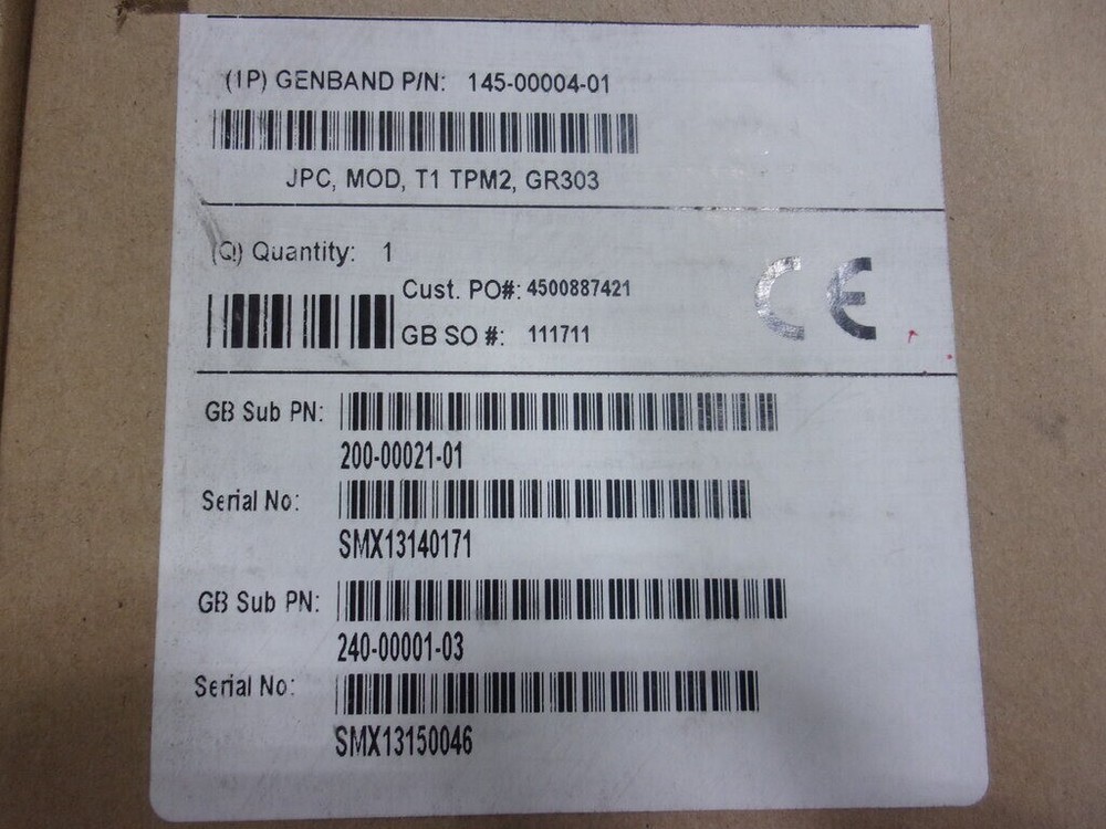 NEW OPEN BOX Genband TMP2 145-00004-01 T1/DS1 Module