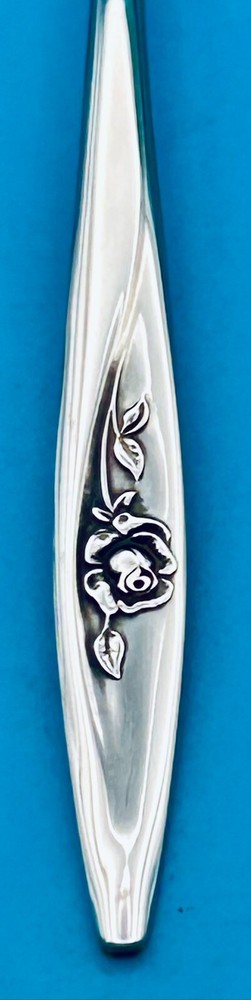 6 SIX Oneida LASTING ROSE Teaspoons 6" Stainless Deluxe Flatware Silverware