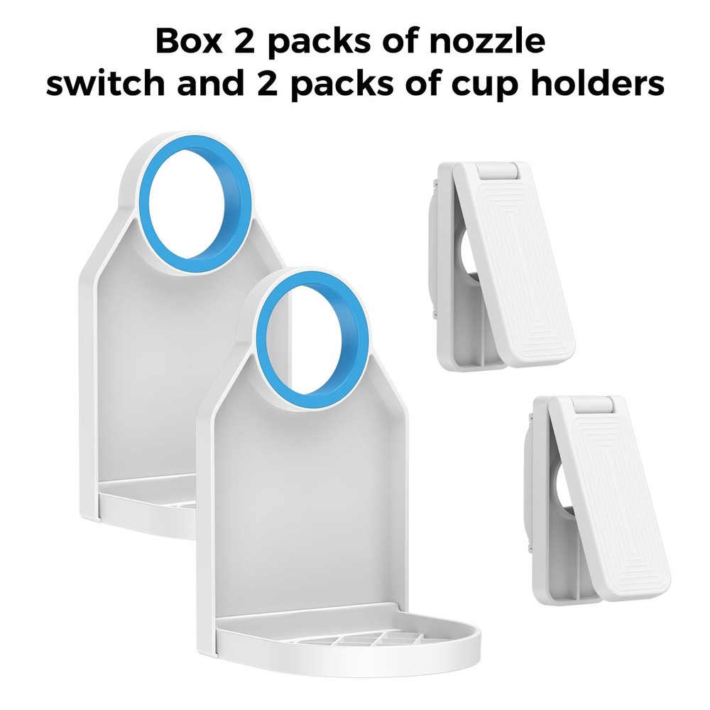 [2 Pack] Laundry Detergent Dispenser Cup Holder & Nozzle Force-Saving Switch,...
