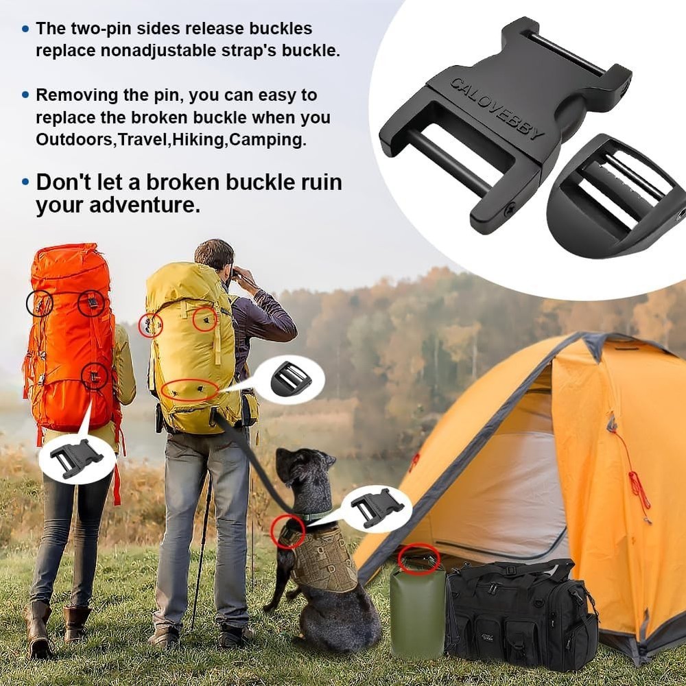 Buckle Quick Side Release Buckle Adjustable No Sewing Plastic Replacement