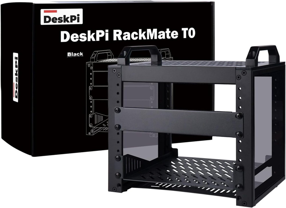 Elegant 4U Mini Server Rack - 10 Inch Black Rackmount for Optimal Cooling