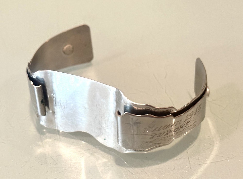 WW2 1945 South West New Guinea Military Army Aluminum Trench Bracelet Watch Band