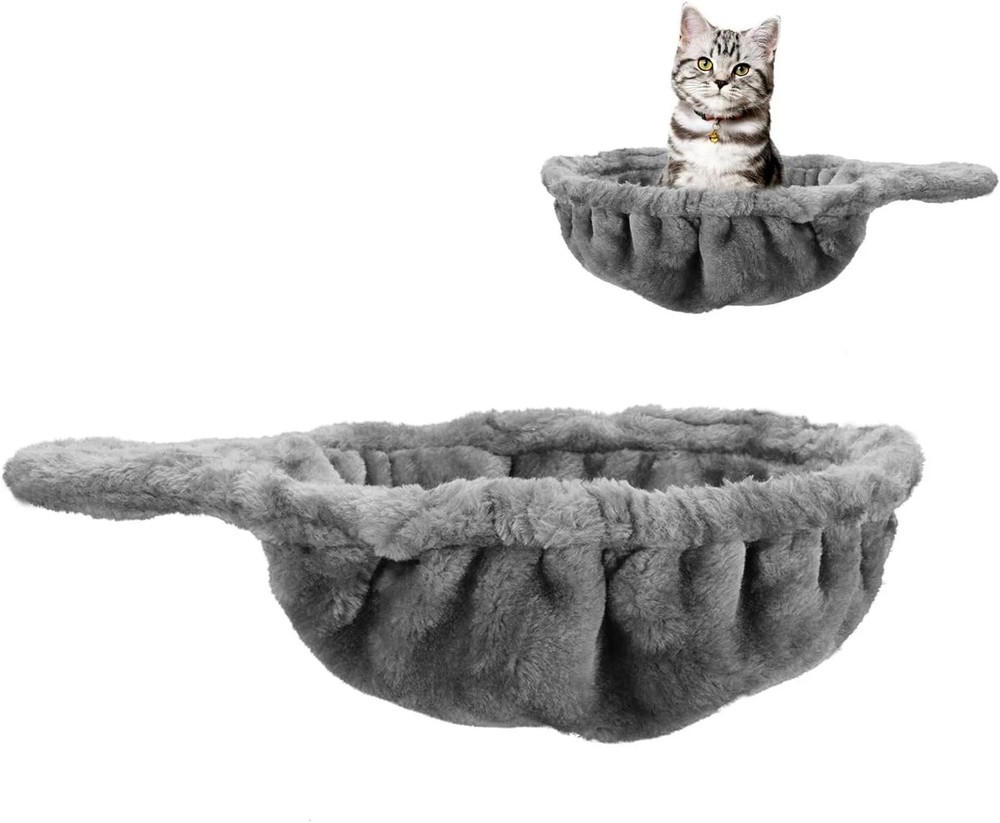 Extra Large Cozy Cat Tree Hammock with Deep Basket - Grey Attachment