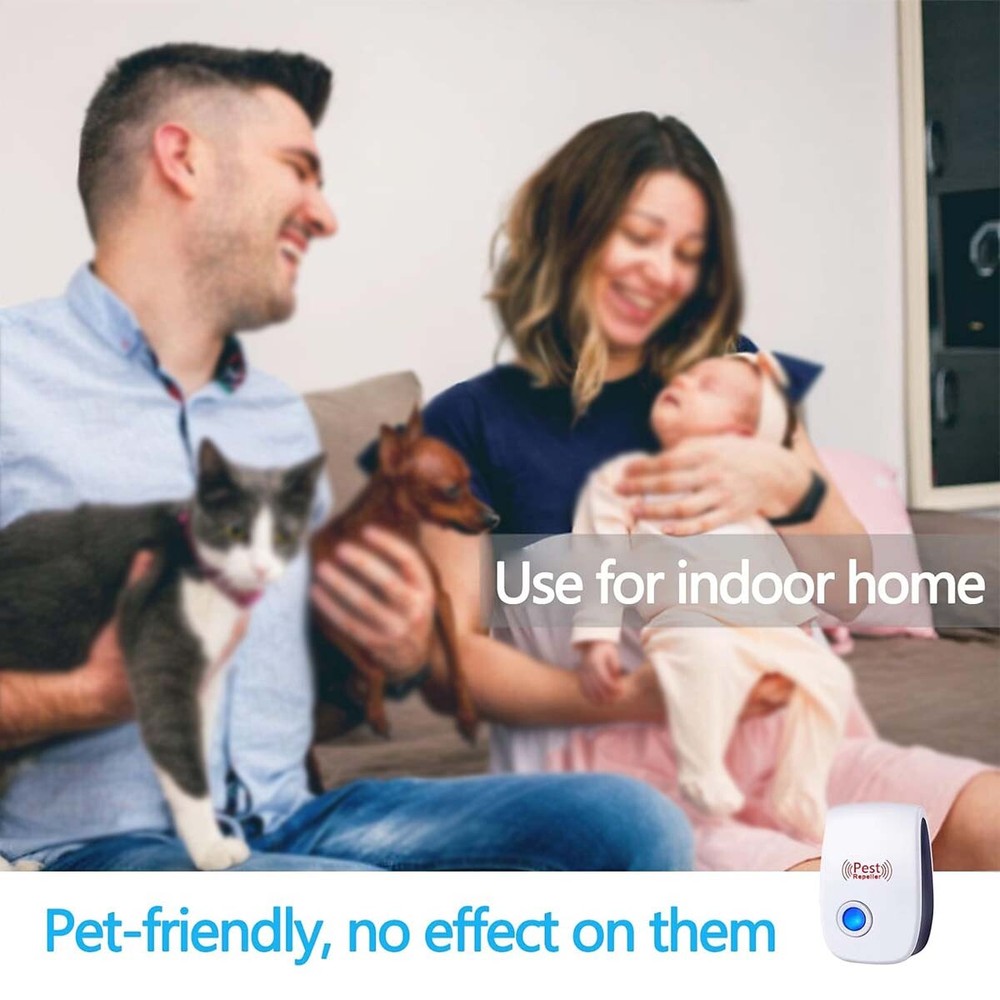 Ultrasonic Pest Repeller Control Electronic Repellent Mice Bug Rat Reject