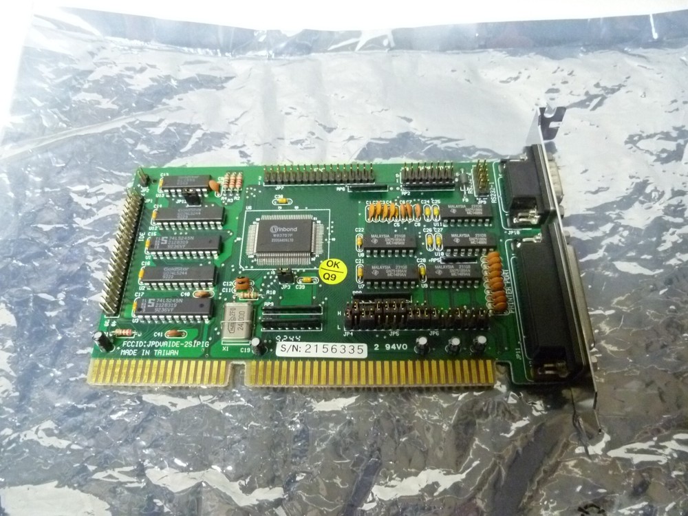 Windbond JPDVAIDE-2SIPIG ISA I/O Controller Card
