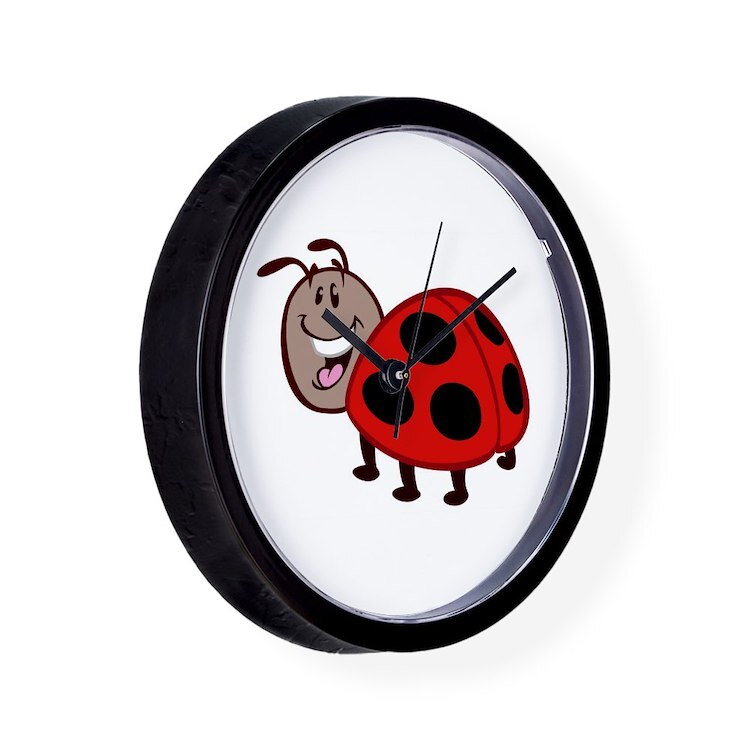 CafePress Ladybug 10" Wall Clock (257380668)