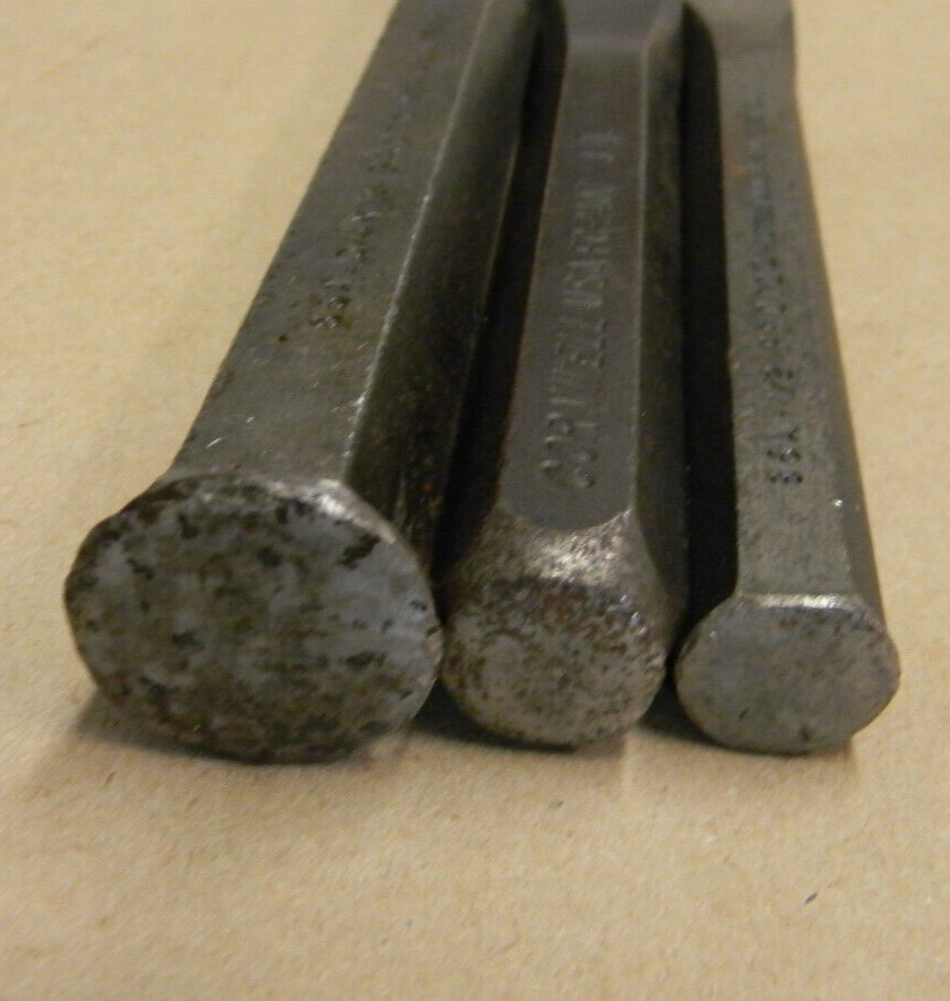 PROTO & CORNWELL 3PC CHISEL SET #86A & FC-2407