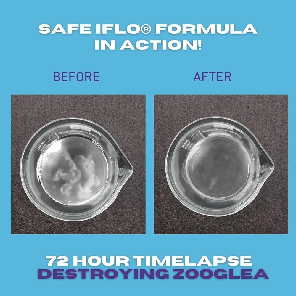 iFLO Smart Automatic HVAC Drain Cleaner - App-Controlled with 36 oz Solution
