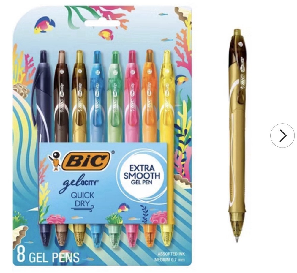 Bic Gelocity Extra Smooth Gel Pen 8 Pack