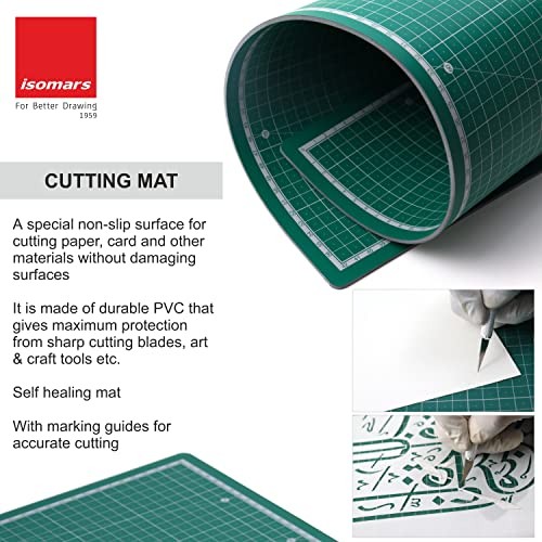 12" Quilting Ruler Acrylic + A3 Self Healing Cutting Mat Patchwork Set