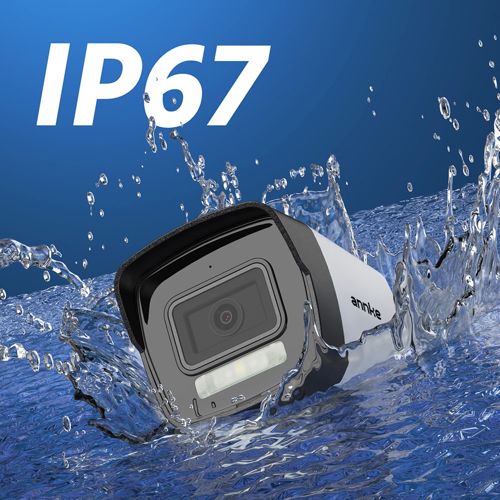 ANNKE 5MP Color POE IP Security Camera System Human Detection 8CH 8MP NVR Audio