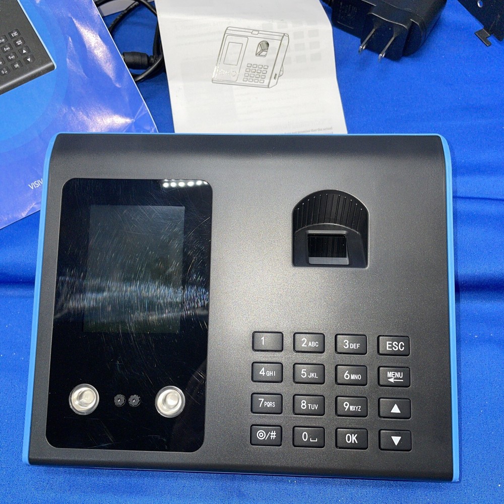 Face Recognition Fingerprint Time Clock Employee Punch Attendance Machine.