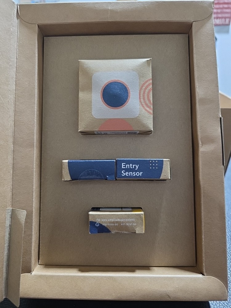 SimpliSafe home security system in its packaging