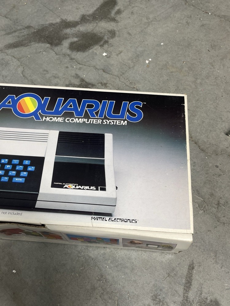 Aquarius Computer System Mattel 1983 #5931 UNTESTED Box Inserts Manual + MORE