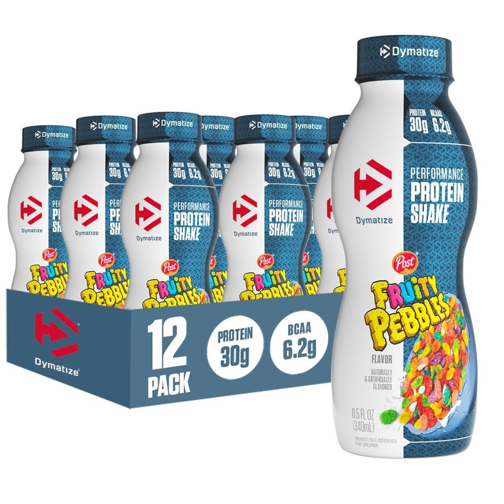 Dymatize Performance Protein Shake, Fruity Pebbles, 30g Protein, 12 Count