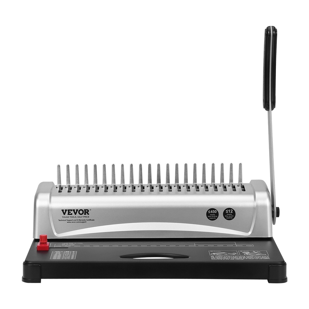 VEVOR Binding Machine Comb Binding Machine 21 Holes 100 PCS Binding Spines