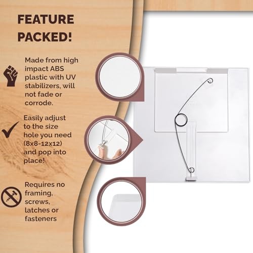 Adjustable Spring Access Panel 12"x12" Inches, for Drywall, Ceiling, 12x12