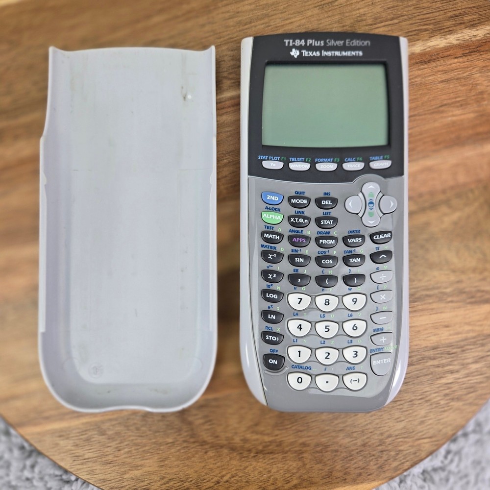 Texas Instruments TI-84 Plus Silver Edition Graphing Calculator Silver Gray Math