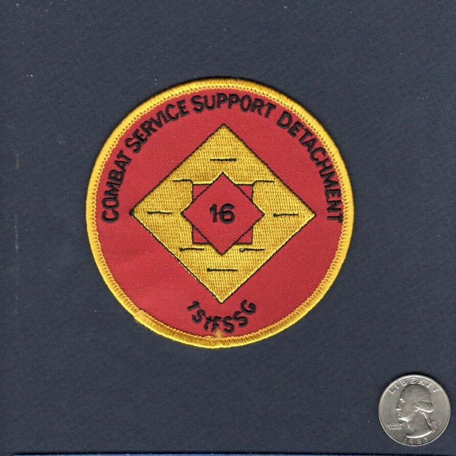 1st FSSG First Service Support Group DET 16 USMC Unit Squadron Patch