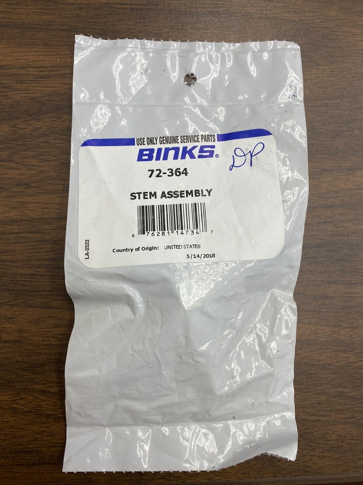Binks 72-364 Stem Assembly