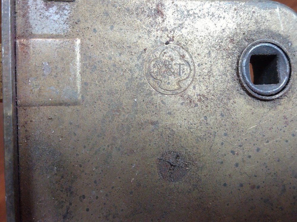 Antique Yale & Towne Mortise Interior Locks w/ Knobs NO KEYS