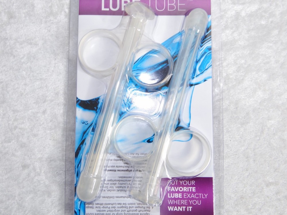 Lube Tube 2pc Syringe Lubricant Applicator Clear by CalExotics