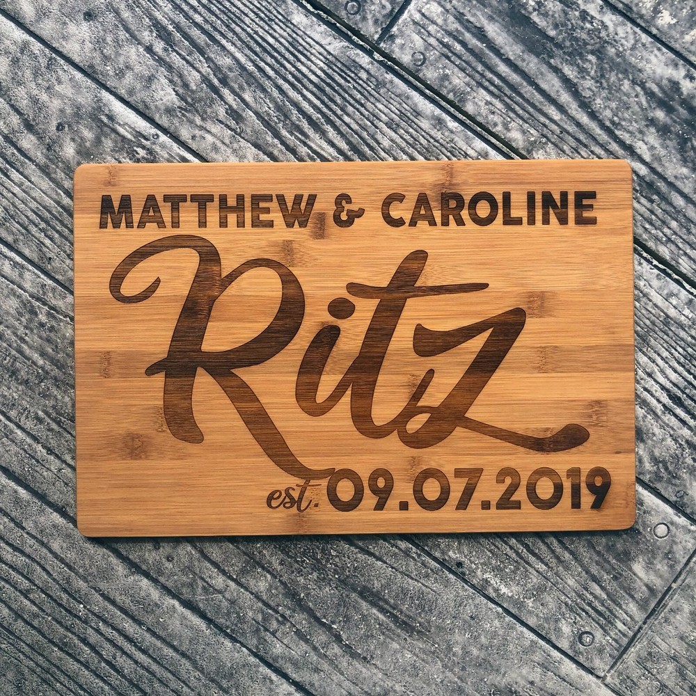 Custom Engraved Rectangle Bamboo Cutting Board