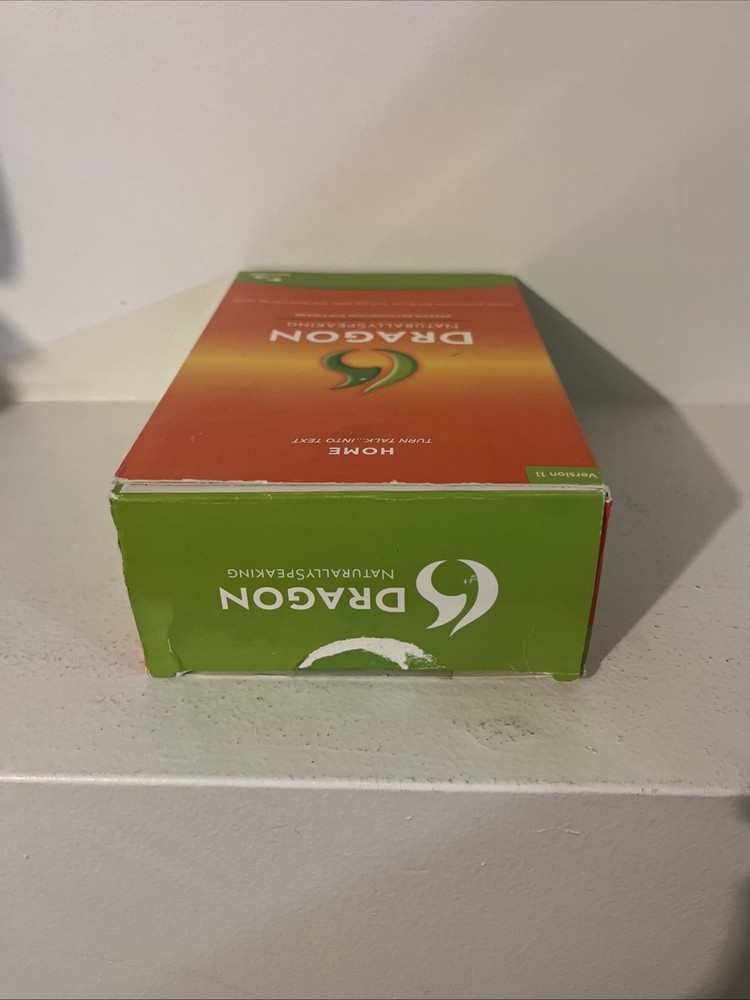 Dragon Naturally Speaking Speech Recognition Software Ver 11 Brand New Open Box