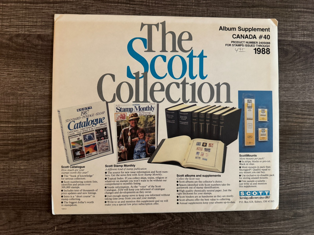 SCOTT -  Canada - #40- ALBUM SUPPLEMENT