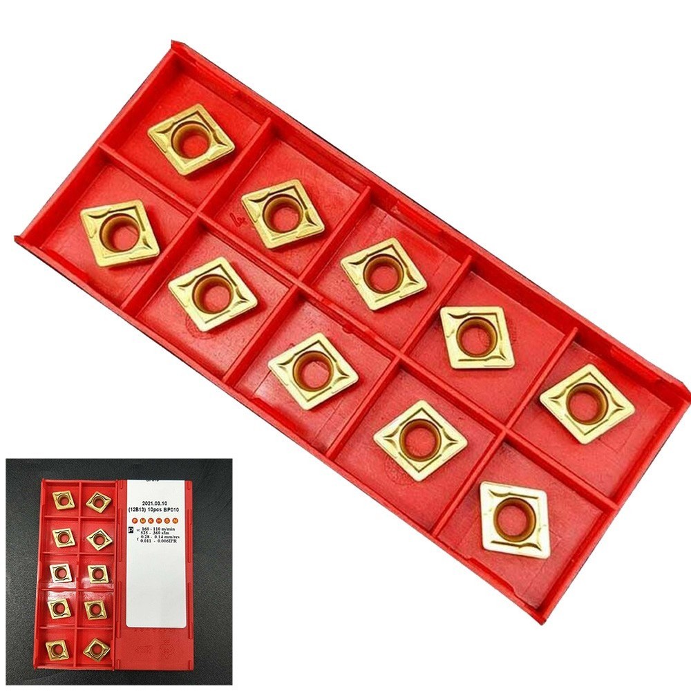 Tool Carbide Insert Practical Versatile 10pcs CCMT09T308 CCMT32.52 CNC