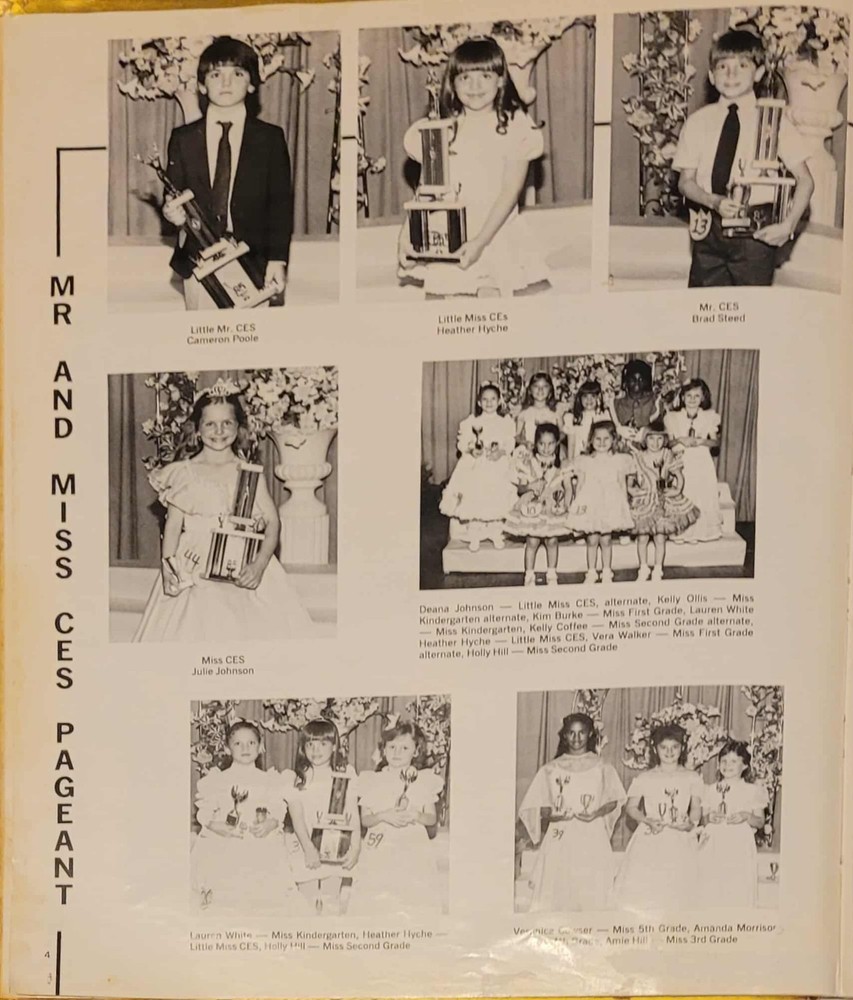 1986 Littlest Warrior Yearbook Centre Elementary Centre, Alabama