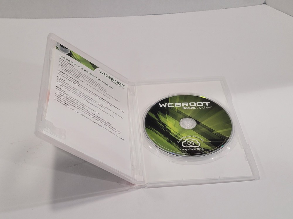 Webroot Secure Anywhere Internet Security PC Mac Mobile 3 Device