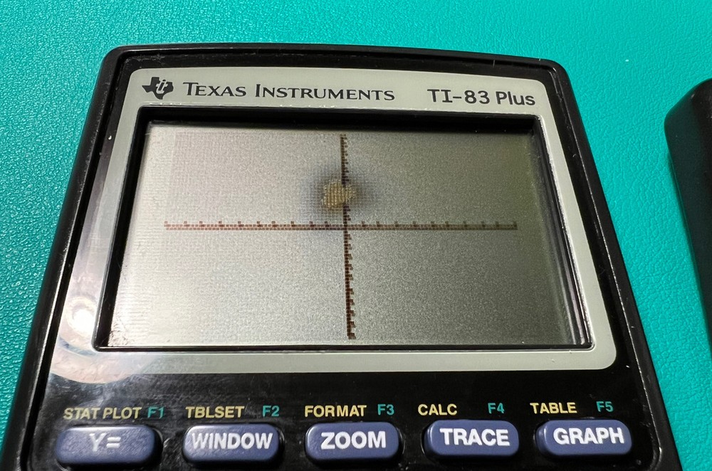 Texas Instruments TI-83 Plus Graphing Calculator -Tested - Screen Burn