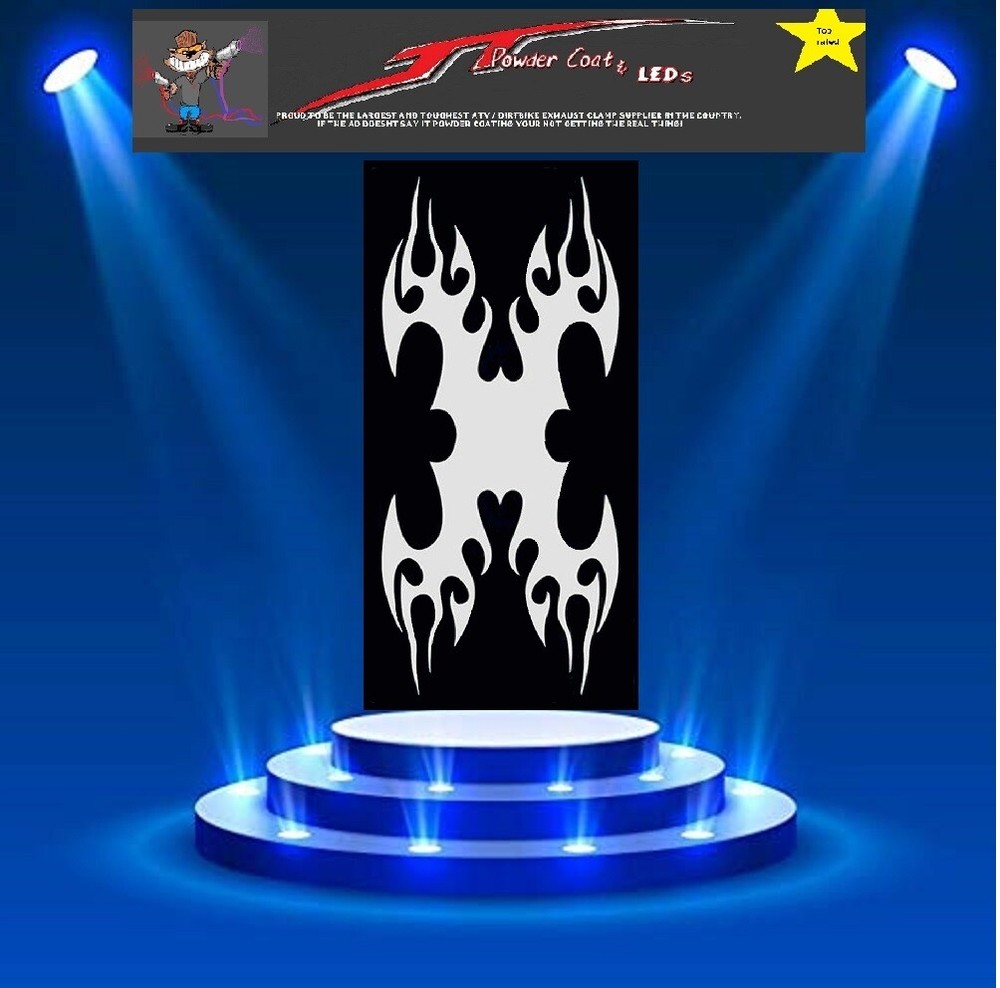 X- Flame Stencil Template Airbrush Paint  #002