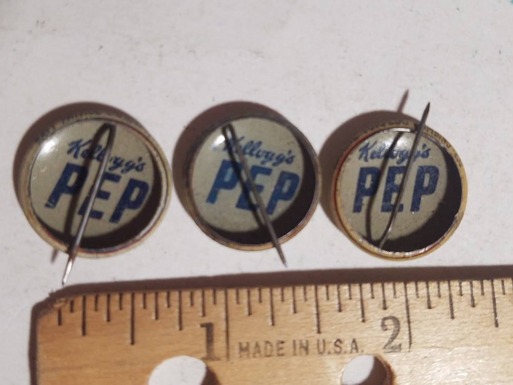 3 WW2 PEP Pinback Buttons