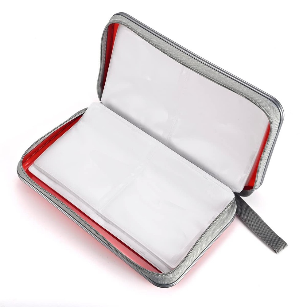 DVD Case, 96 Capacity CD Case Portable CD Holder Storage Hard Plastic DVD Wal...