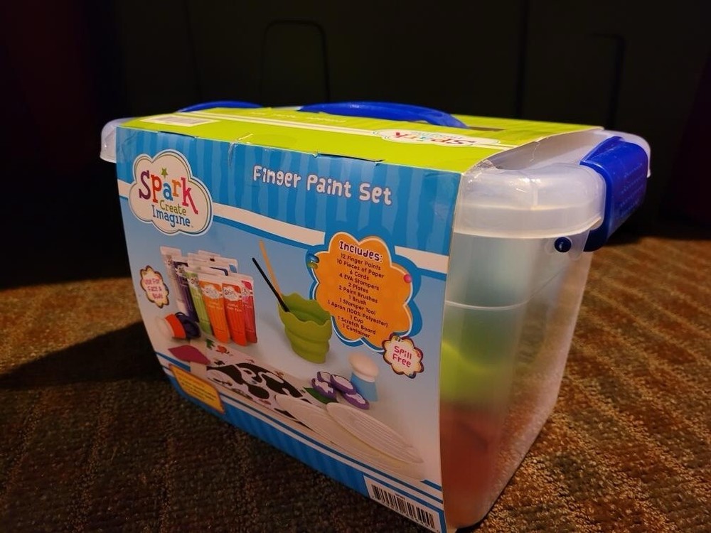 ✅ Spark Create Imagine Washable Finger Paint Set 42 Items