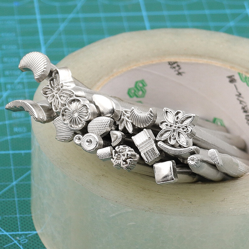20PCS Different Special Shape Leather Stamp Set with Nylon Hammer for Working