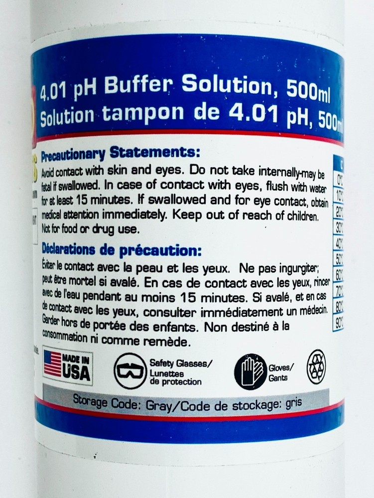 REED Instruments R1404 4.01 pH Calibration Buffer Solution Set of 2