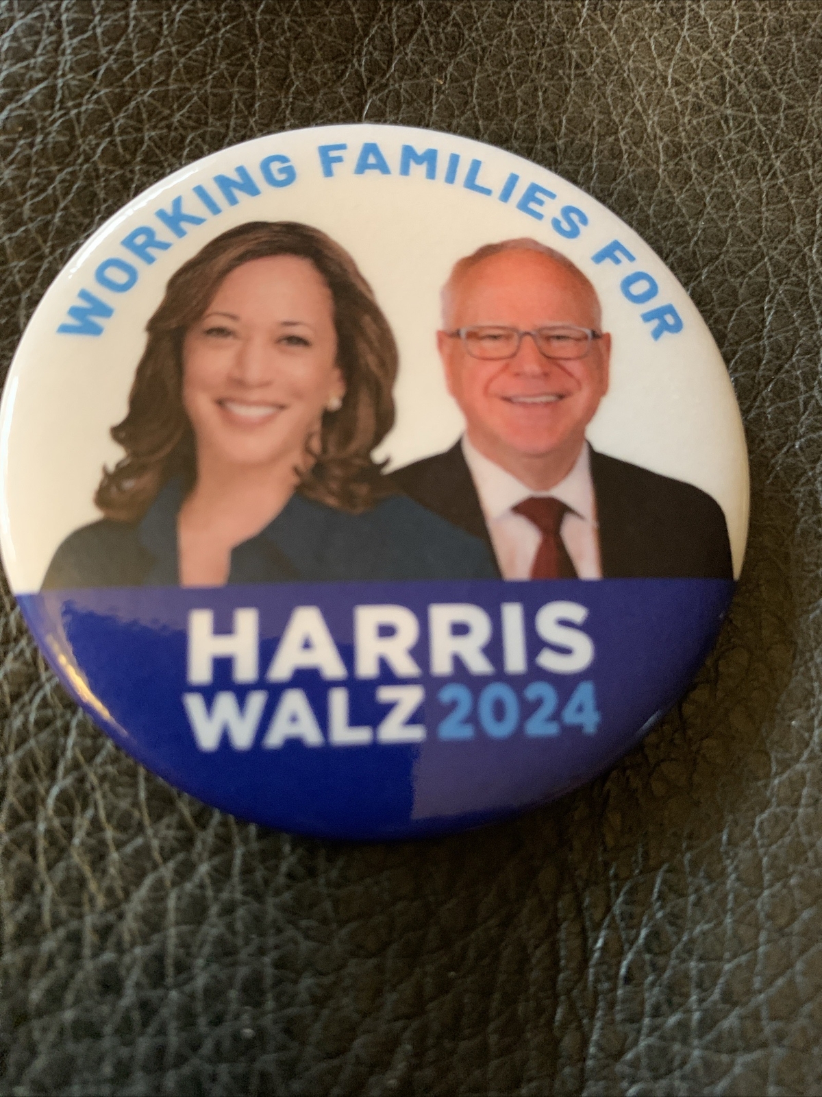 2024 Working Families Harris Walz Presidential Pinback Button
